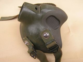 Scott MBU - 12/P Pilot Flight Helmet Green Oxygen Mask Face Piece 4