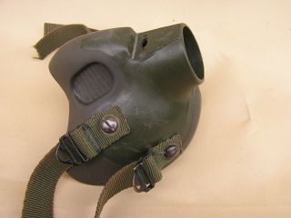 Scott MBU - 12/P Pilot Flight Helmet Green Oxygen Mask Face Piece 5