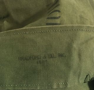 WWII U.  S Army dated 1943 - WW2 Military Named Duffle Bag A50 4