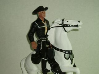 Custom Vintage Hartland Western Figure Hopalong Cassidy W/ Horse Topper