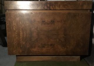 Lane Furniture Burl Wood Mid - Century Nightstands,  Head Board,  & Mirrors