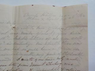 Civil War Confederate Letter 1862 Captured Bushwhackers Kentucky Hatred Yankees 2