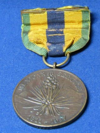 Mexican Border War 1911 - 1917 Army Service Medal Numbered On Rim