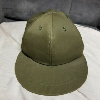 Vintage Vietnam War Issued Us Army Military Green Field Cap Hat Size 7 1/4