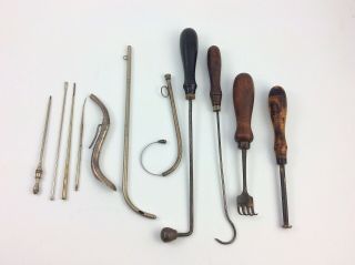 11 19th Century Antique Medical Surgical Instruments
