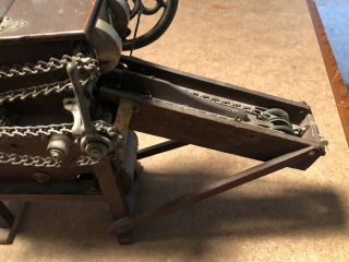 Folk Art Handmade miniature International Harvester Corn Sheller 1916 4