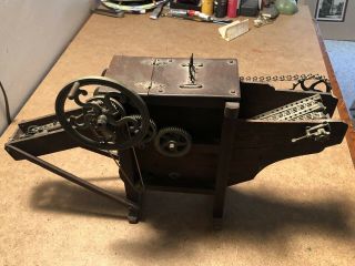 Folk Art Handmade miniature International Harvester Corn Sheller 1916 6