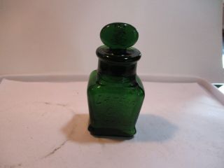 Green Larkin Bottle With Stopper