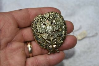 Rare Pre Ww1 Vintage Imperial Russian Badge 14 Kt Gold