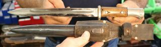 German Mauser Bayonet World War 1 Rich.  A.  Herder W And Crown Mark