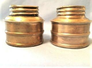 3 Miners Carbide Lamp Bases,  Early AUTOLITE & GUY ' S DROPPER,  Mining Caving coal 5