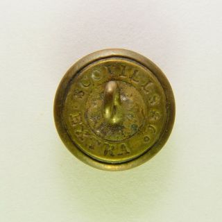 Antique Civil War Union US Federal Infantry Cuff Button Undug Scovills Extra 2