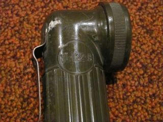 WWII US Army Torch Light TL - 122 - B plastic body flashlight red lens made by GITS 6