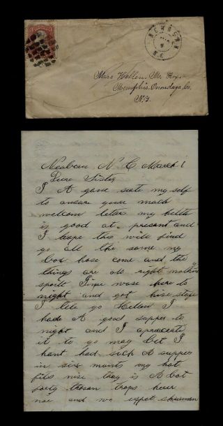 3rd York Artillery Civil War Letter - Sherman 