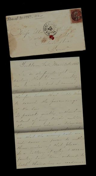 6th Pennsylvania Cavalry Civil War Letter - Rebels Are Near Williamsburg Etc.