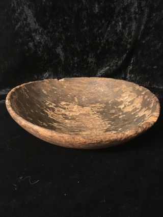 Colonial American Turned Wood Bowl