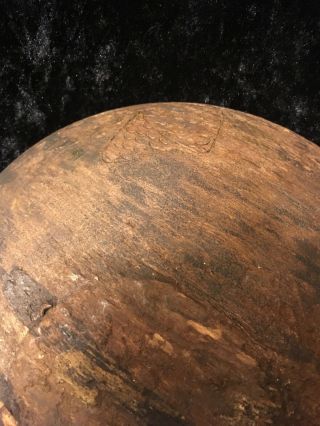 Colonial American Turned Wood Bowl 8