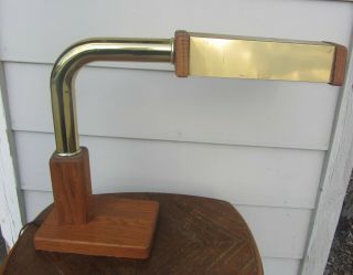 Cool Unusual Vintage Brass Desk Lamp Mid Century Modern Mcm