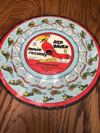 2 Different Red Raven Movie Records (4 Songs) W/ Magic Mirror Carousel 1956 6