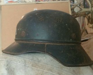 World War Ii German Helmet.  Gladiator Style.  Authentic Piece Of History.