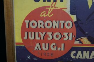 Post WW1 CEF Canadian Corps Reunion Toronto 1938 Poster 2