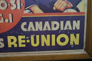 Post WW1 CEF Canadian Corps Reunion Toronto 1938 Poster 5