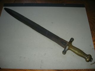 Model 1831 French Artillery Foot Sword Dated 1839