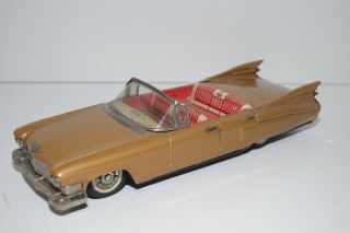Vintage 1959 Bandai Tin Litho Friction Cadillac Convertible - Japan
