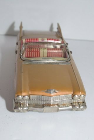Vintage 1959 Bandai Tin Litho Friction Cadillac Convertible - Japan 3