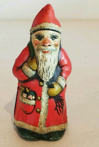 Vintage Arnold Tin Wind Up Santa Claus Toy 1940s U.  S.  Zone Germany