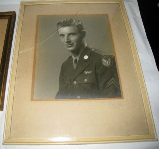 1944 Photograph Us Army Airforce Aerial Gunner Wings Signed By Winans Fonville