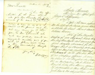 1862 Civil War Letter And Cover From Benton Barracks (st.  Louis) Missouri