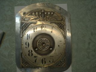 Antique Junghans Art Deco Dial And Pendulum Wall Clock Parts