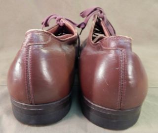 WWII Era,  U.  S.  Army Officer’s Russet Brown Leather Low Quarter Uniform Shoes,  13 4