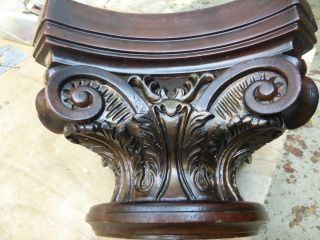 Vintage Solid Ornate Heavy Pedestal Base FOR KELLY 4