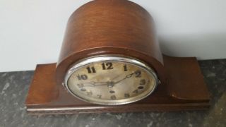 Vintage Napoleon Hat 8 Day Westminster Chiming Mantle Clock 4