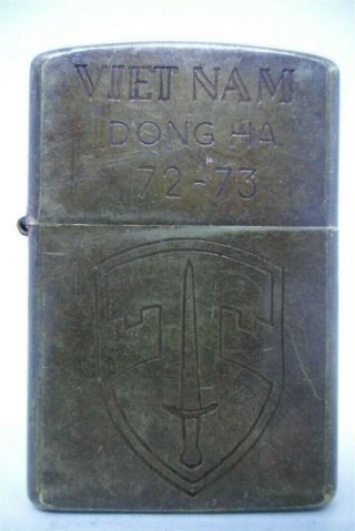 Vietnam War Zippo Lighter Dong Ha 72 73 Vintage