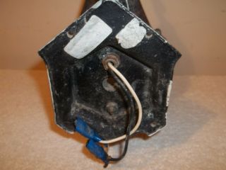 Vtg Tudor Black Metal Gothic Witches Hat Wall Sconce Porch Outdoor Light Fixture 6