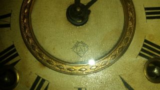 RARE Antique 19th Century Ansonia Black Mantle Clock ca.  1882 19C (C2 - 2) 2