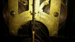 RARE Antique 19th Century Ansonia Black Mantle Clock ca.  1882 19C (C2 - 2) 7