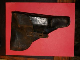 Wwii German P - 38 Holster Black Leather