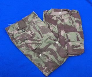 Portuguese Airborne Paratroops Lizard Camo Jacket & Pants Set Old Stock Ogfe