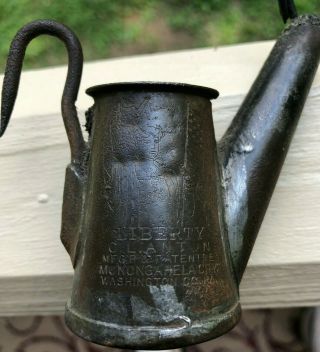 Antique C.  L.  Anton Liberty Miners Wick Lamp