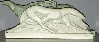 Art Deco French Ceramic Sculpture - Lemanceau 2 Dogs Cubist Modernist 1930 12