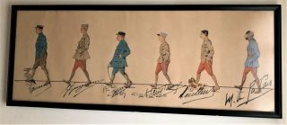 Famous Wwi French Aces Of Escadrille 3 Caricature - - Guynemer,  Etc.