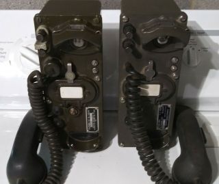 A Field Radio Telephones (1) Ta - 43/pt And (1) Ta - 312/pt