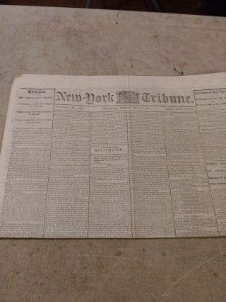 York Tribune Civil War Era Newspaper May 12,  1865