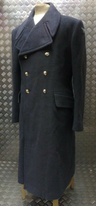 British Royal Air Force RAF WRAF O/R Full Length Wool Greatcoat Overcoat 3