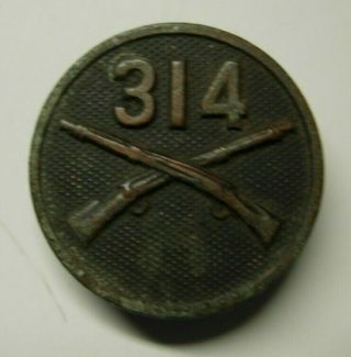 Ww1 314th Infantry Regiment Enlisted Collar Disk - 79th Div Aef - Sb