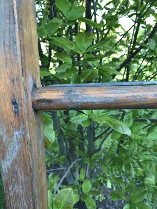 Antique Vintage Primitive Decorative Old Wood Ladder 70” 7